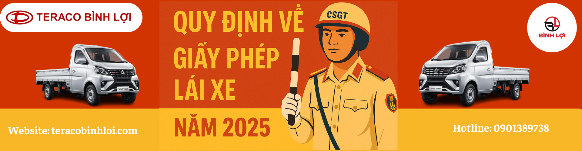 Các quy định mới về giấy phép lái xe xe tải năm 2025
