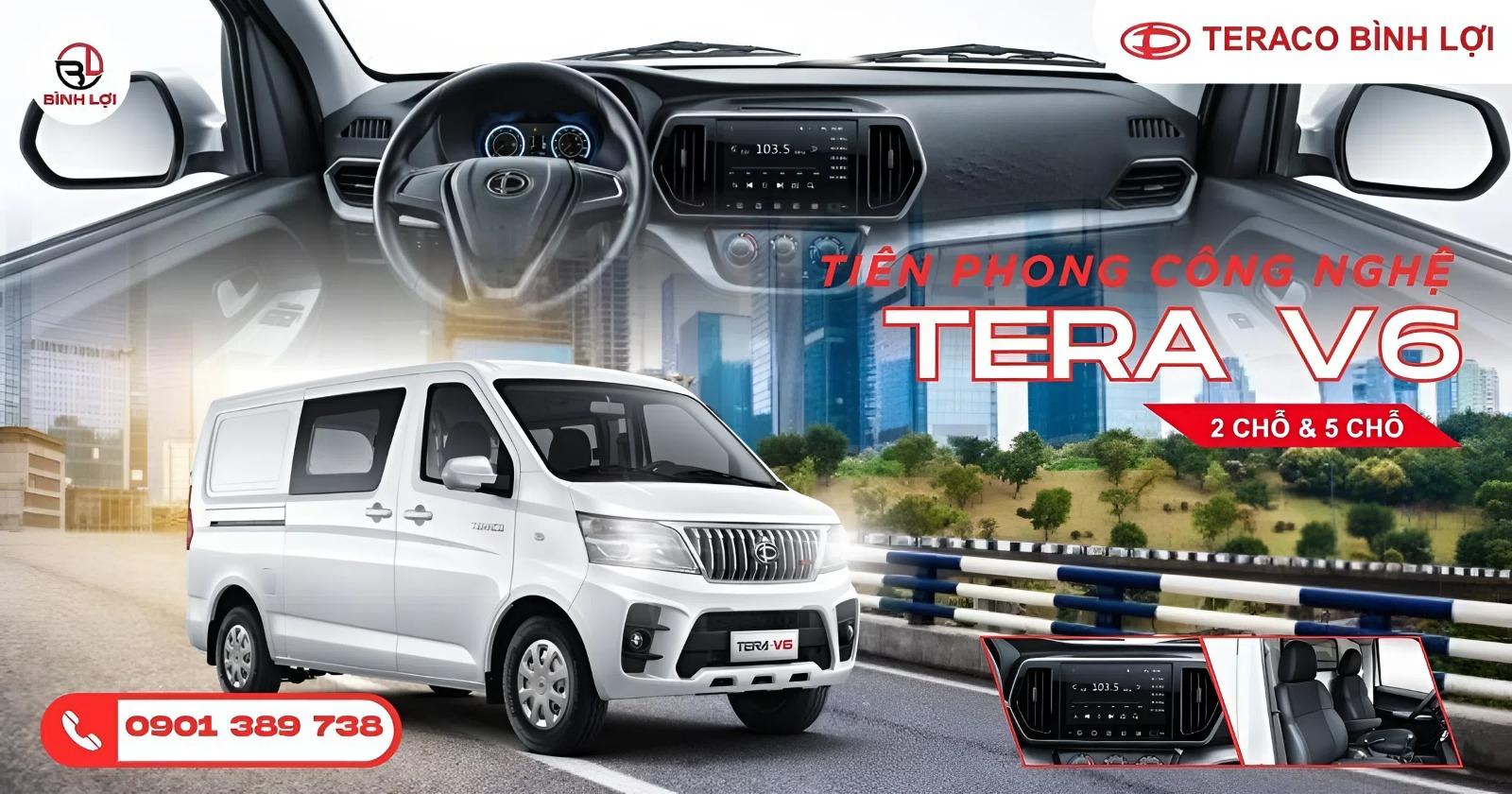 Báo Giá Xe Tải Van Tera V6 – Phiên Bản 2 Chỗ & 5 Chỗ, Chính Hãng Daehan Motors, Giá Gốc Từ Nhà Máy